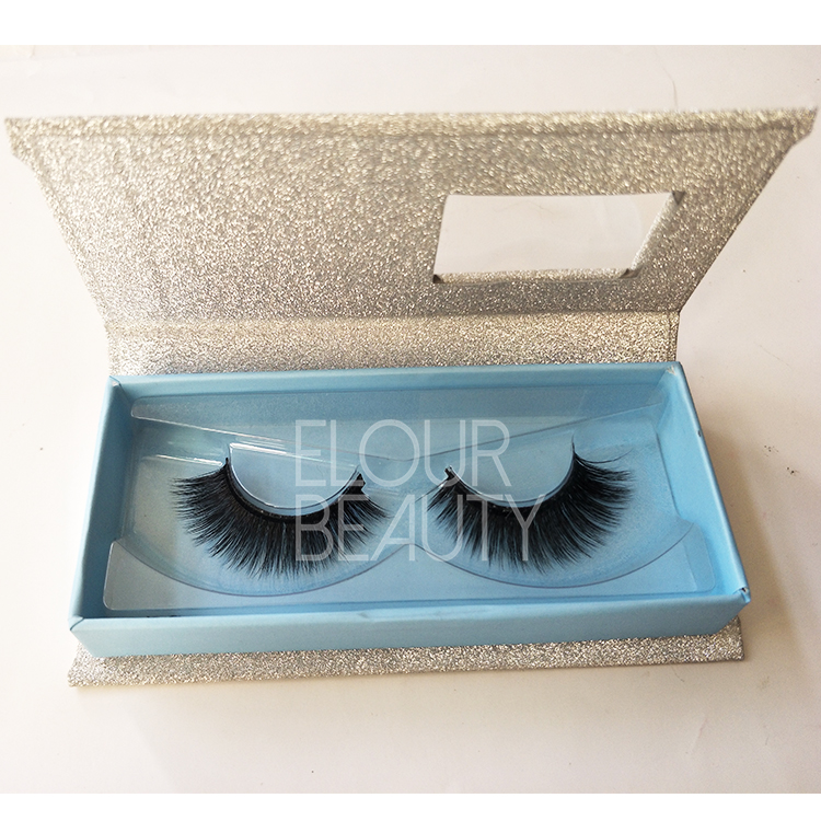 Private label 3D silk strip false lashes angel wing China ED28